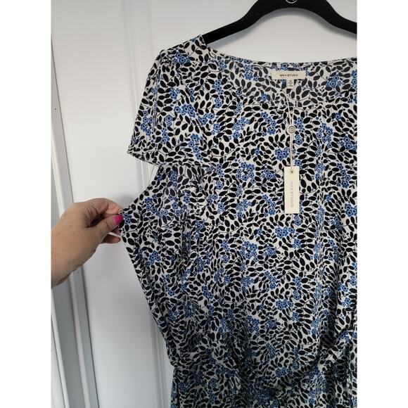 NWT Max Studio ​Plus Floral Ruffle Dress, 1X - Picture 3 of 6